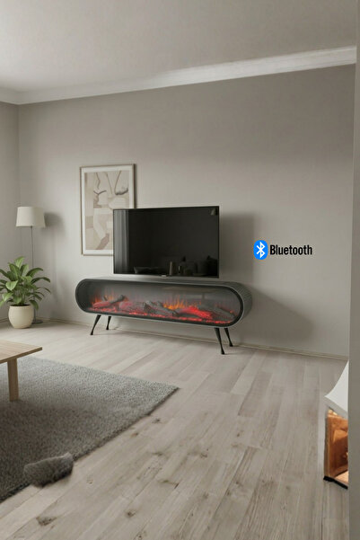 Breda Home Concept Duo 180 cm Mdf Şömineli ve Bluetooth Özellikli Tv Ünitesi ...