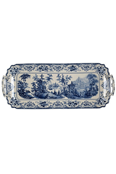 Lucky Art Florantine Kulplu Baton Tabak 42Cm Mavi