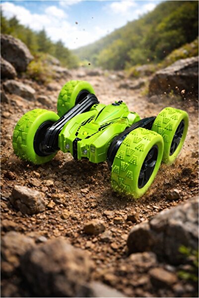 hak-iş oyuncak Uzaktan Kumandalı Takla Atan Araba 360 Derece Döner Full Fonks...