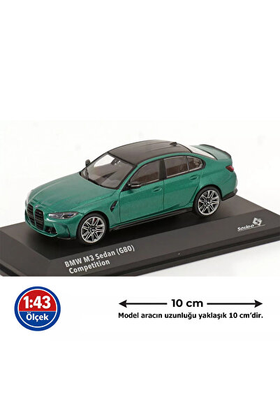 Solido 1:43 Ölçek 2023 BMW G80 M3 Diecast Metal Minyatür Model Araba 10cm