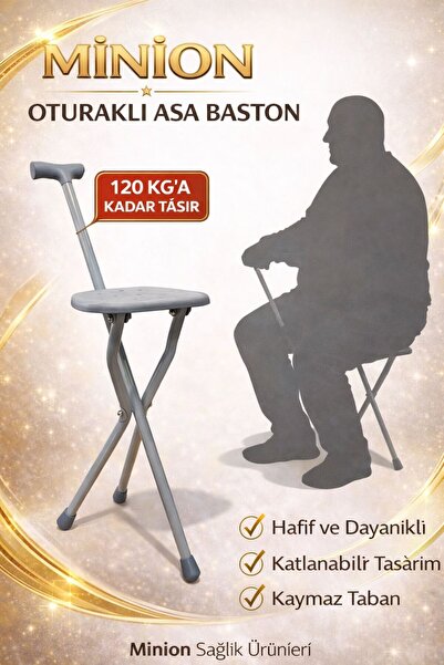 Minion Oturaklı Asa Baston
