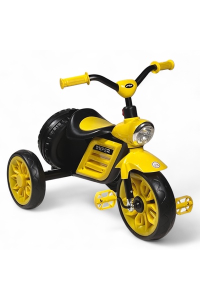 ALBADER Kids 3-Wheel Tricycle with LED Lights Music, Stable Kids Bicycle, Chi...