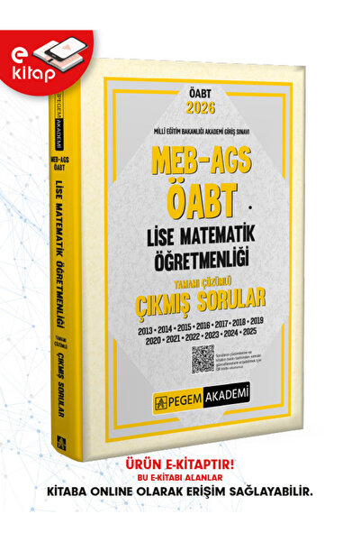 Pegem Akademi Yayıncılık 2026 MEB-AGS ÖABT Lise Matematik Öğretmenliği Tamamı...