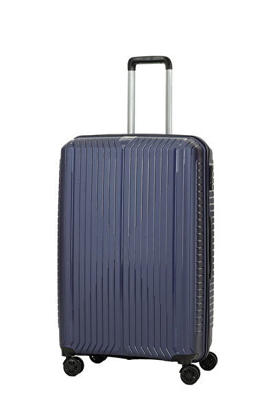 Kiğılı PP Büyük Boy Çizgili Valiz