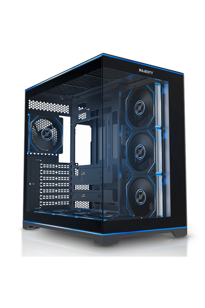 majesty ORION Mid-Tower PC Case | 7 ARGB Fans | Tempered Glass | ATX | Type-C...