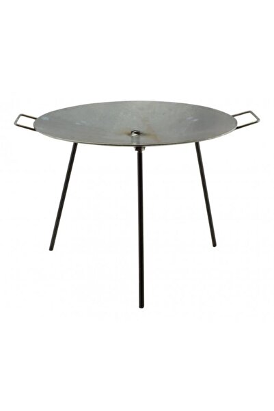 Perfect Home Disc pentru gratar, metalic, cu picioare si agatator, 48.7x32 cm,