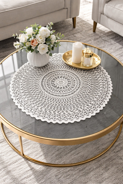 DİLEX Masa Örtüsü Supla Amerikan Servis 37 cm Beyaz