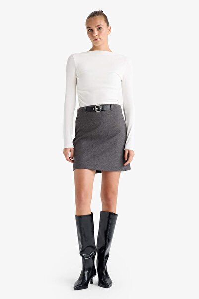 DeFacto A-Line High Waist Lined Skirt E8679Ax25Au