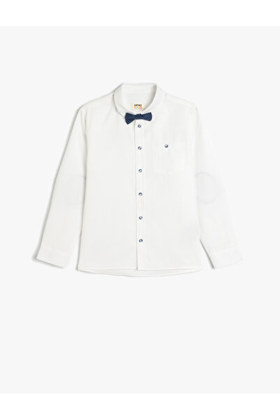 Koton Cămașă cu mânecă lungă cu detaliu papion