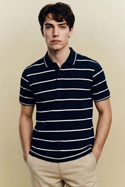 DeFacto Striped Polo Shirt G2606Ax26Sp
