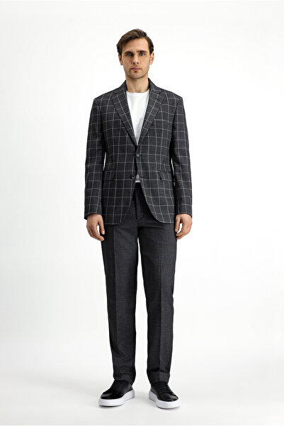 Kiğılı 7 Drop εφαρμοστό Κομψό καρό κοστούμι με στενή εφαρμογή