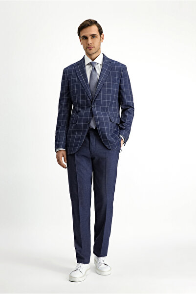 Kiğılı 7 Drop εφαρμοστό Κομψό καρό κοστούμι με στενή εφαρμογή