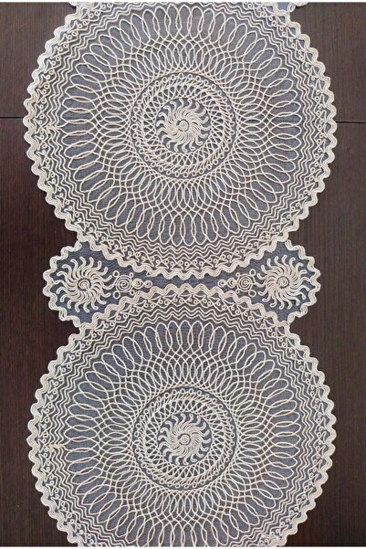 DİLEX Runner Masa Örtüsü Amerikan Servis 37x115 cm Bej
