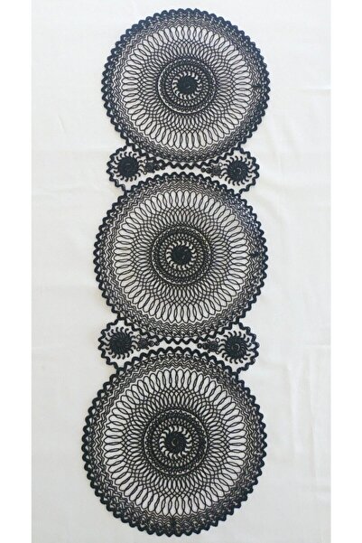 DİLEX Runner Masa Örtüsü Amerikan Servis 37x115 cm Siyah