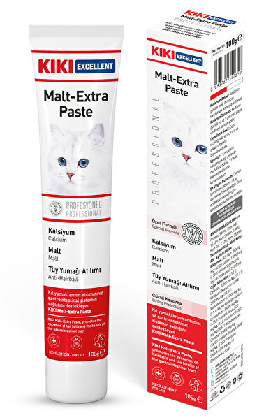 Kiki Excellent Malt Extra Tüy Yumağı Önleyici Kedi Malt Macunu 100 Gr