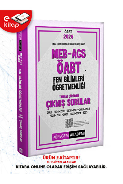 Pegem Akademi Yayıncılık 2026 MEB-AGS ÖABT Fen Bilimleri Öğretmenliği Tamamı ...