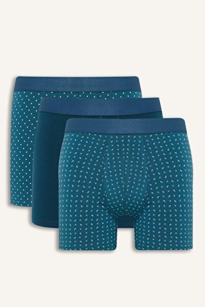 DeFacto Regular Fıt Şal Desenli 3'lü Boxer G9279AX26SP
