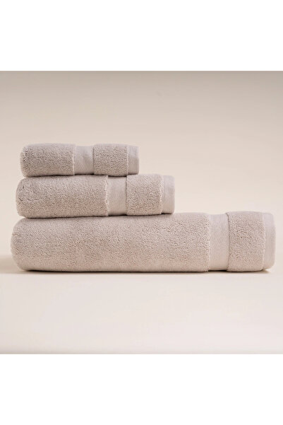 Penelope منشفة 100% قطن قطن مقاس 50x90 سم لون حجري - سلسلة نوا