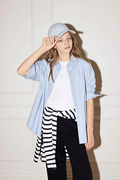 DeFacto Oxford 2-Piece Long Sleeve Shirt Girl Child G7382A826Sp