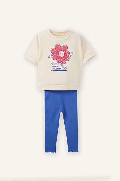 DeFacto T-Shirt and Leggings 2-Piece Set for Baby Girl H2658A526Sp