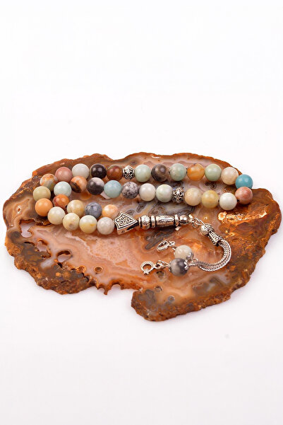 Taş Sandığı Mărgele de rugăciune din piatră amazonită de 8 mm