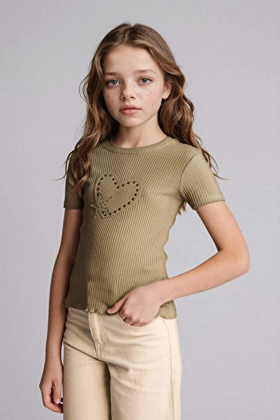 DeFacto Sa nitnama Rebrasto Rebrasta pletenina Majica za devojčice H1254A826SM