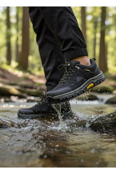 E SPORT ERKEK SİYAH SARI TRACKİNG KISA BOT-405