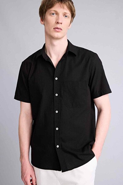 DeFacto 100% Cotton Basic Shirt D7551Ax26Sp