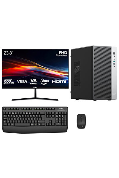 TURBOX Tx8480 Ryzen 5 5500 16GB DDR4 Ram 256GB SSD 4GB GT740 23.8 inç FHD Mon...
