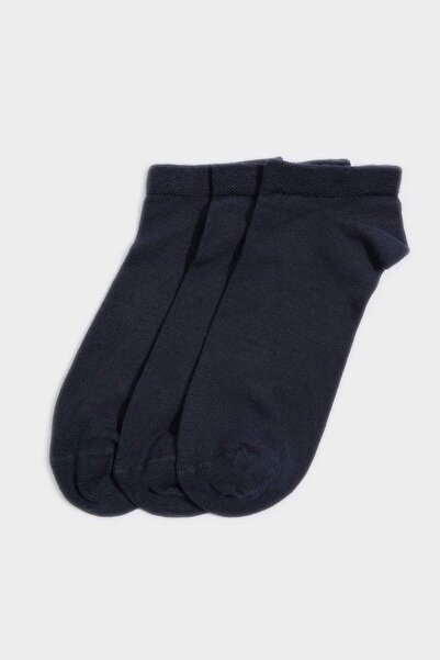 DeFacto Men's Seamless 3-Piece Bamboo Booties Socks C0109AXNS