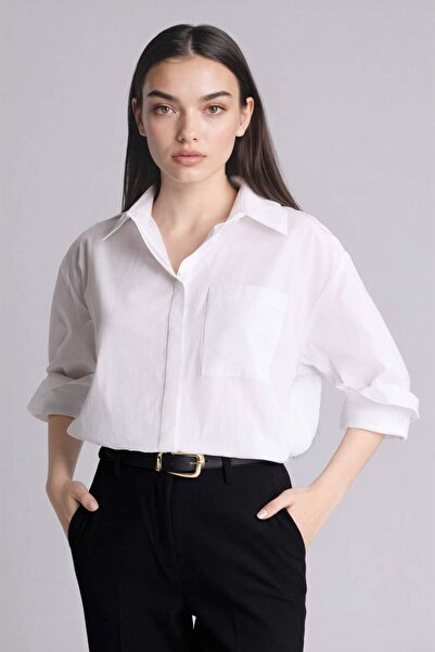 DeFacto Oversized Poplin Shirt G9803Ax26Sp
