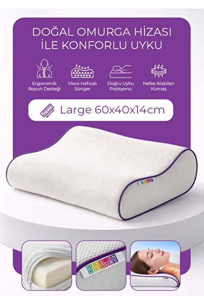 Days In Colours Boyun Destekli Visco Ortopedik Yastık - Kozmos Serisi