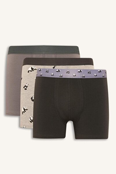 DeFacto Regular Fit Hayvan Patterned 3-Piece Boxer G9306Ax26Sp