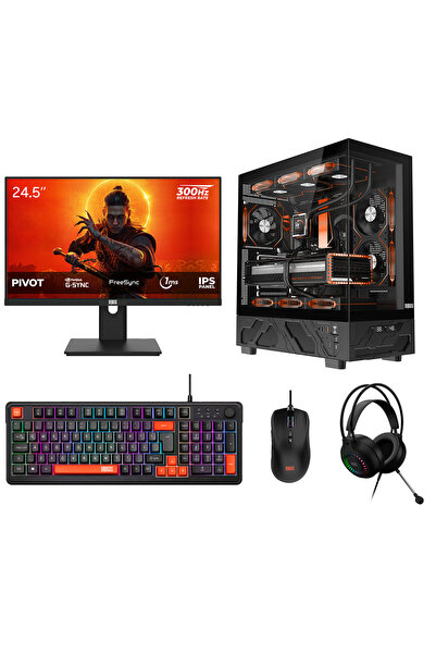 DRAGOS DRx9925 Ryzen 7 5700 16GB 512GB NVMe 8GB RX 9060 24.5 İnç 300Hz 1ms Oy...