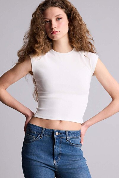 DeFacto Fitted Rib Knit T-Shirt H1129Ax26Sp