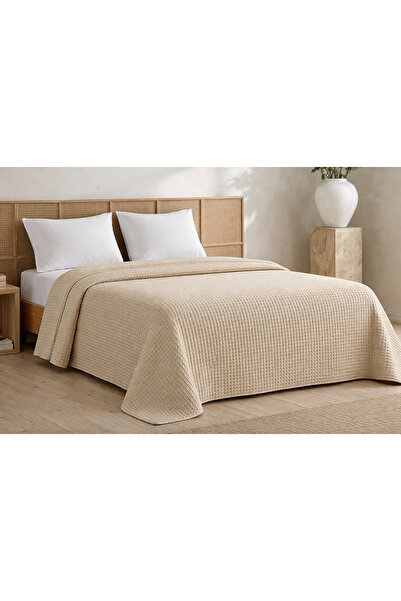 Lucy and Home Pătură de o persoană, cuvertură de pat 160x240 Cm Bej