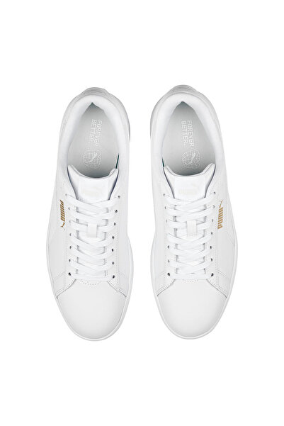 Puma Smash V3 L 390987-01 Erkek Spor Ayakkabı BEYAZ