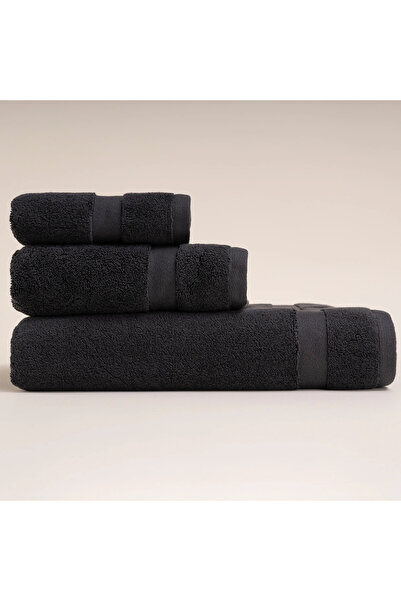 Penelope منشفة 100% قطن قطن 50x90 سم أنثراسايت - سلسلة نوا
