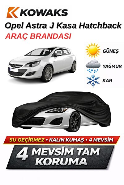 KOWAKS Opel Astra J Kasa Hatchback Oto Branda, Araba Brandası, Siyah