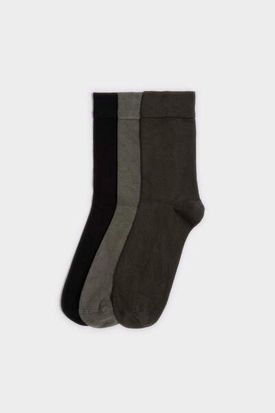 DeFacto Men's Stitch-Free Pack Bamboo Long Socks F5298Axns