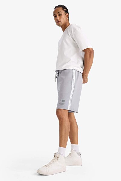 DeFacto Pantaloni scurți din material textil NBA Wordmark Skuba Diver E8782AX...