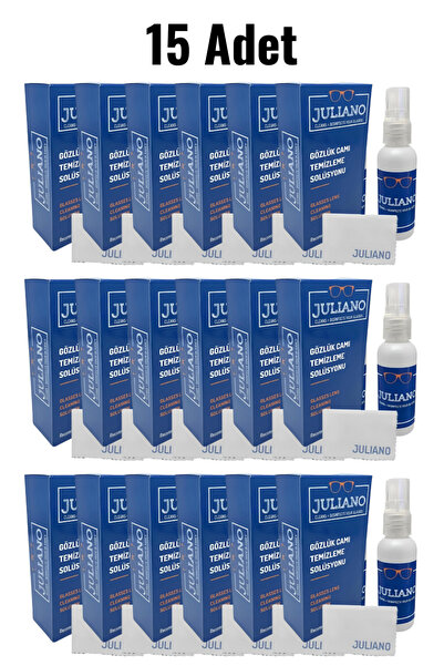 JULIANO 15 Adet Gözlük Temizleme Antistatik Solusyon Sprey Set