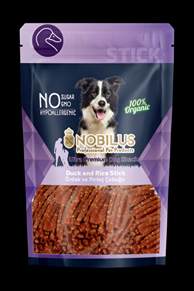 NOBİLUS Köpek Ödül Maması Ördek ve Pirinçli Çubuklar 80 Gr