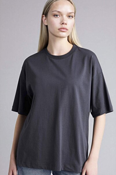 DeFacto Оверсайз базова футболка з трикотажу C0099AX26SM