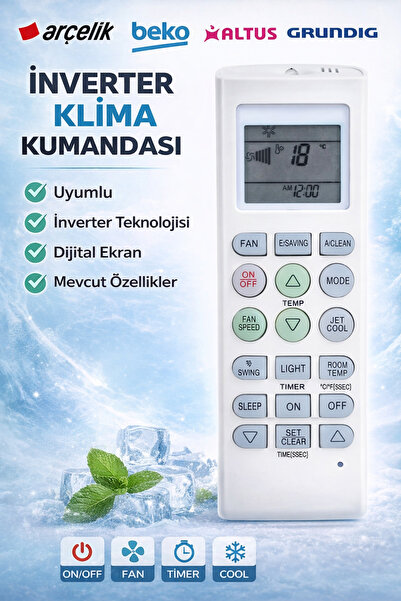 Beko - Lg Inverter Klima Kumandası Yeni Model