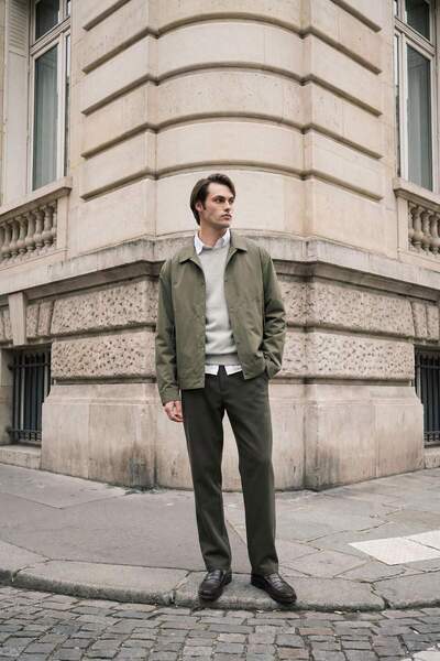 DeFacto Pantaloni bărbați din bumbac, stil smart-casual G1076AX26SP