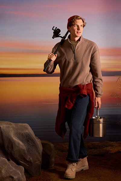 DeFacto Pantaloni de jeans Diago Comfort Fit cu talie înaltă - Croială dreapt...