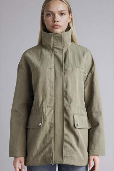 DeFacto Waterproof Stand Collar Coat G5728Ax26Sp