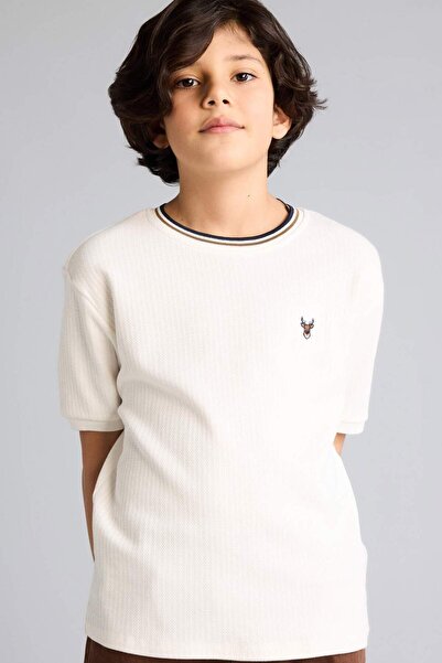 DeFacto مطرز تي شيرت للأولاد G6730A826SM