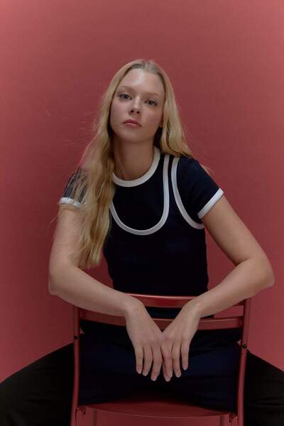 DeFacto Fitted U-Neck Ribbed Undershirt G8077Ax26Sp